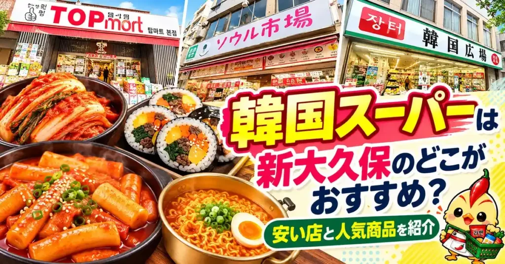 韓国スーパーは新大久保のどこがおすすめ？安い店と人気商品を紹介