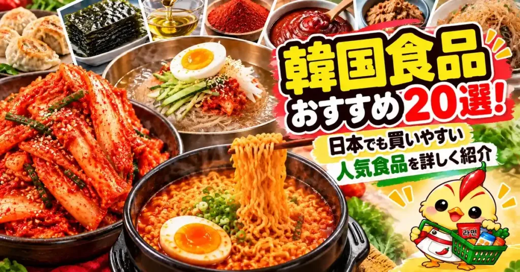 韓国食品おすすめ20選！日本でも買いやすい人気食品を詳しく紹介